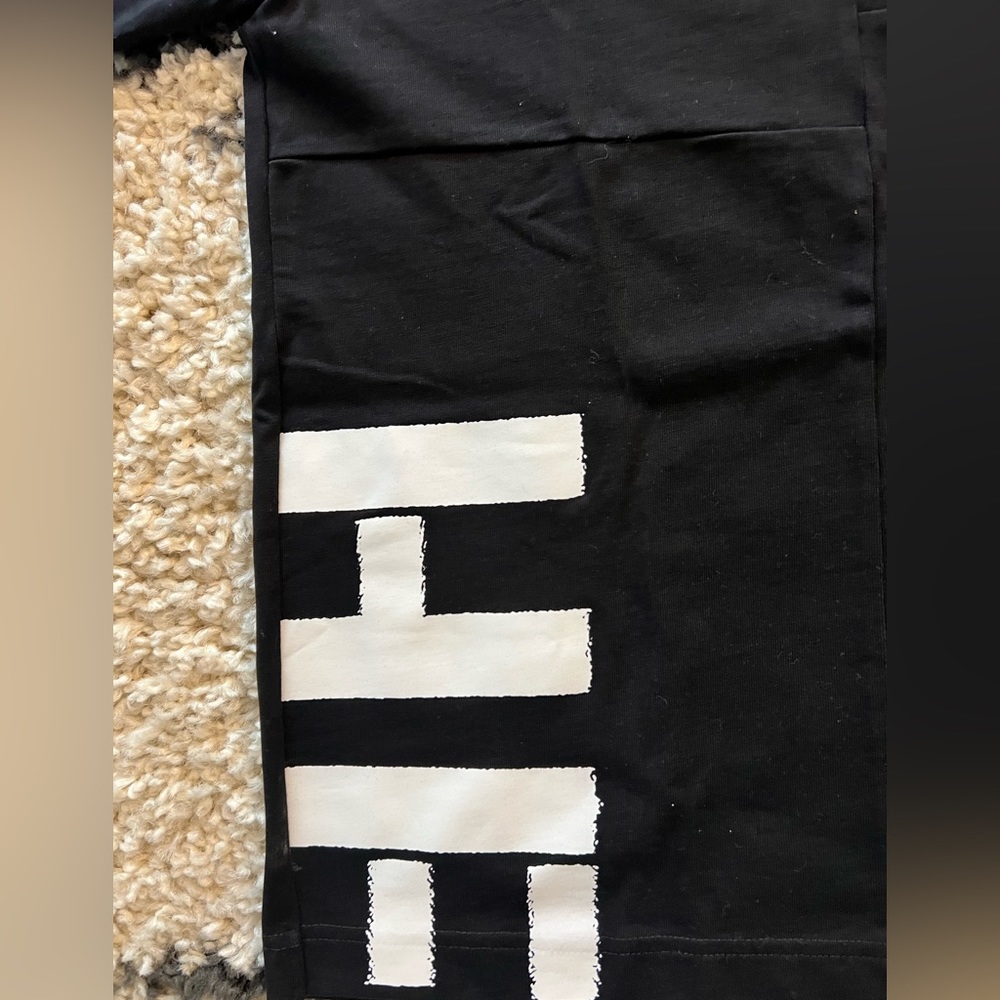 Helmut Lang Logo Patchwork Tee Black - image 3